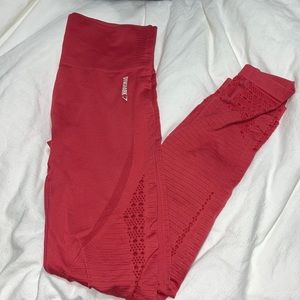 Gymshark Energy Seamless Leggings Red